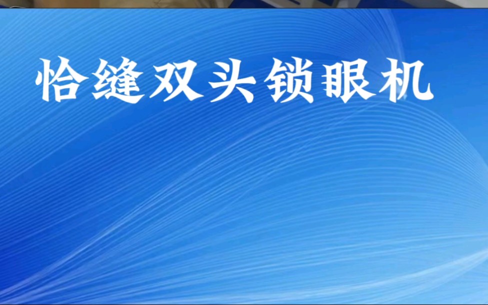 恰缝双头自动化缝纫机 双锁锁眼机 1790锁眼机哔哩哔哩bilibili