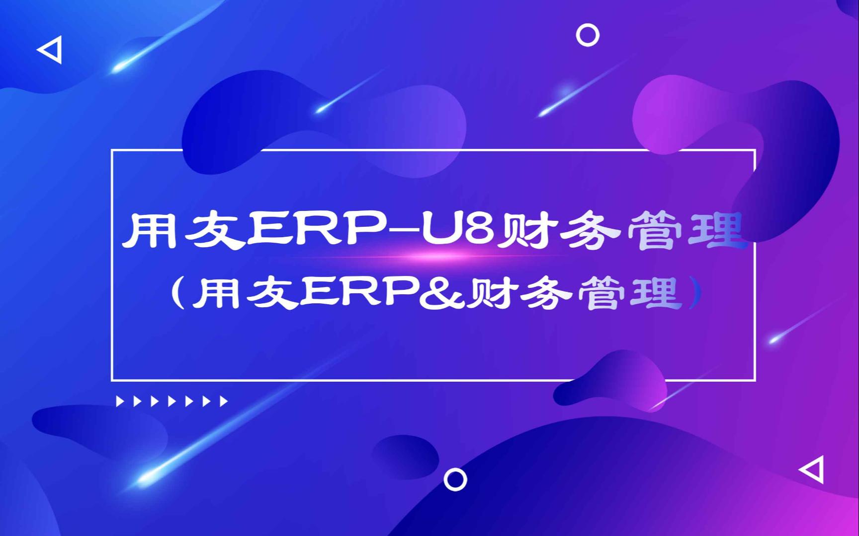 经典用友ERPU8 V10.1财务管理(用友ERP&财务管理)哔哩哔哩bilibili