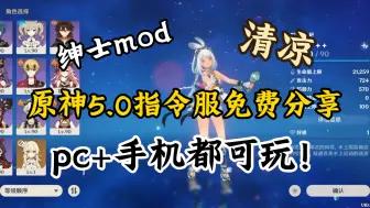 Download Video: 原神5.0指令服资源免费分享！绅士mod！pc+手机都可玩！