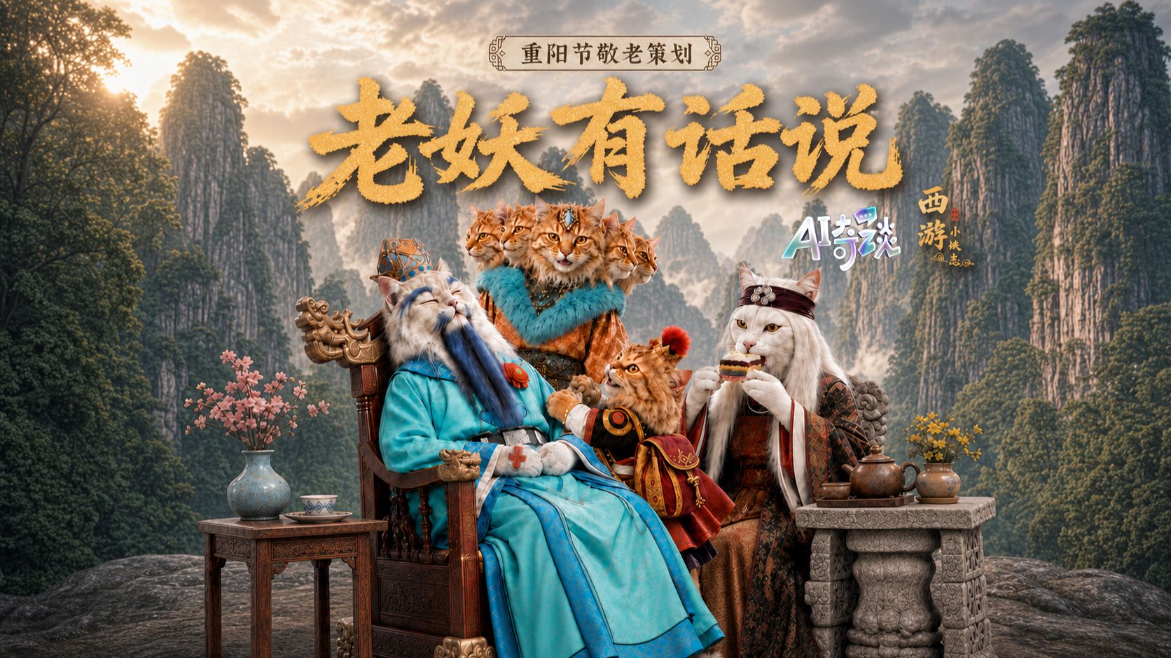 AI奇谈｜三山老辈赴重阳：老怪不忙，今日打烊