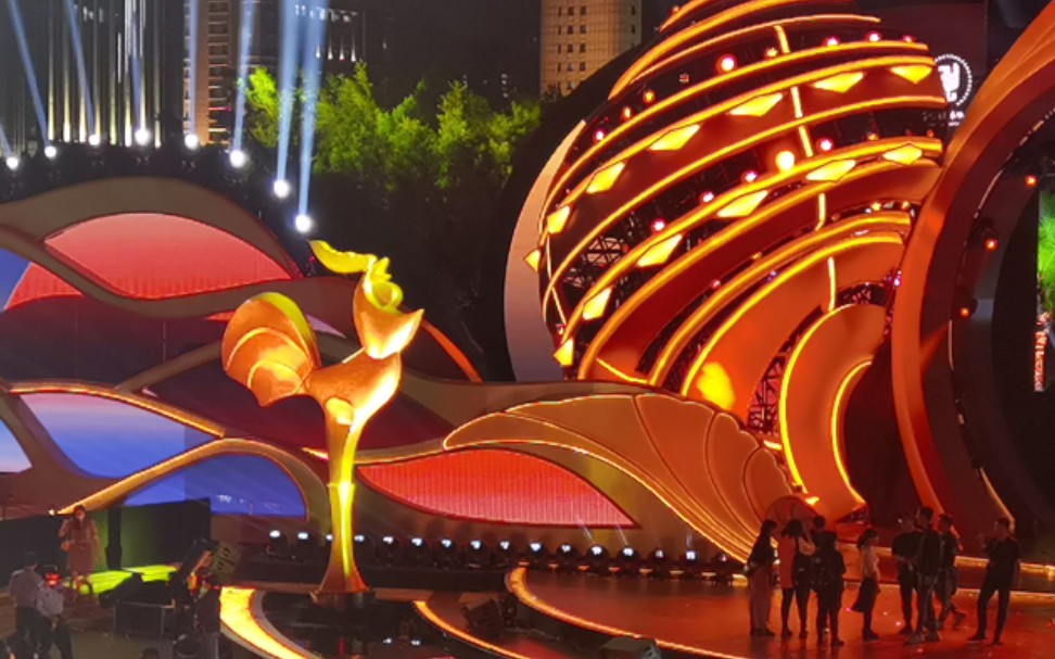 厦门第33届金鸡奖开幕式颁奖典礼彩排明星现场终于看见成龙大哥了