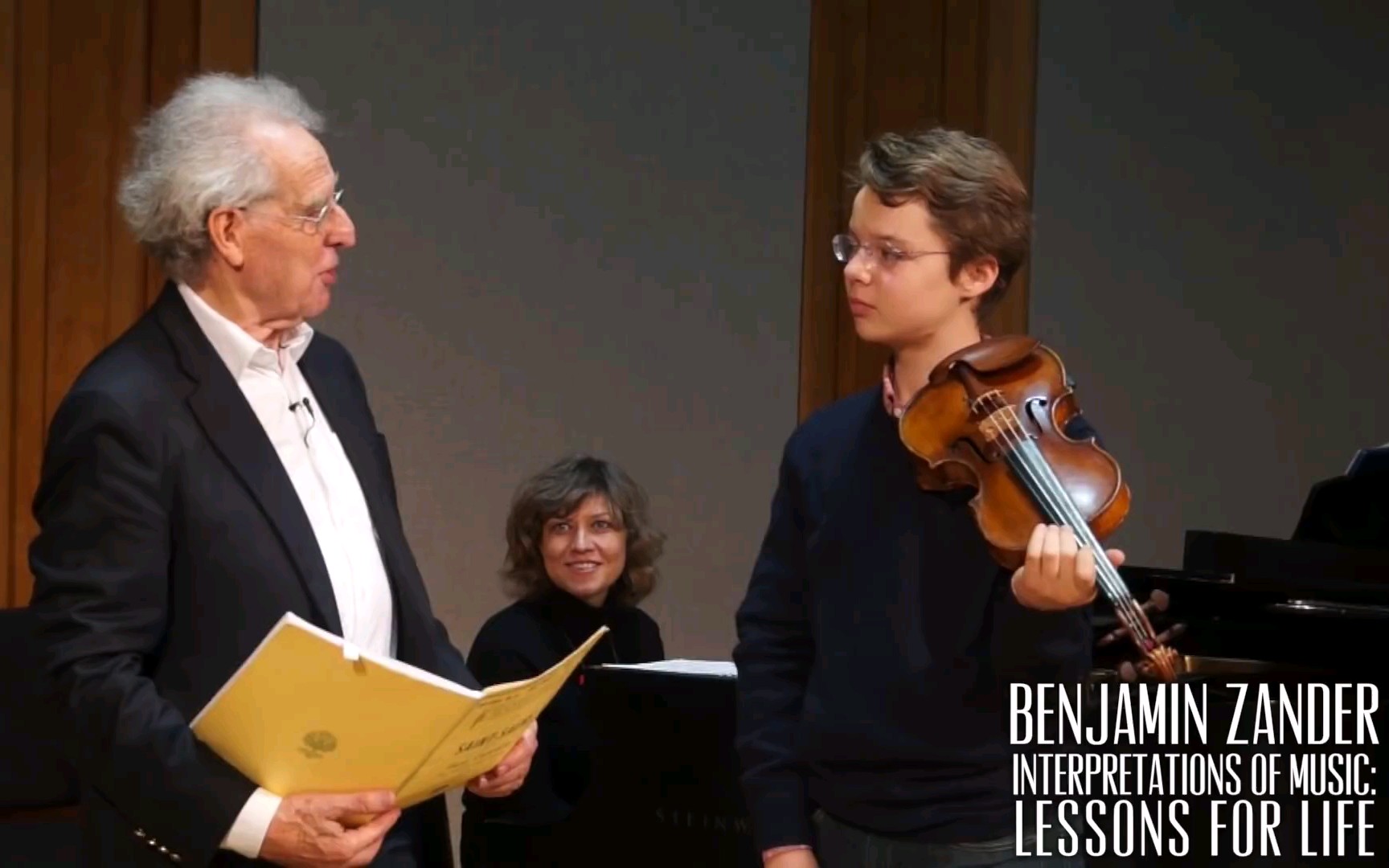 [图]本杰明•桑德大师课 圣桑b小调第三小提琴协奏曲 MasterClass: Saint-Saens-Violin Concerto No.3 in B Minor