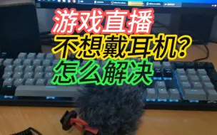 Video herunterladen: 解决游戏直播时不戴耳机有回音的问题