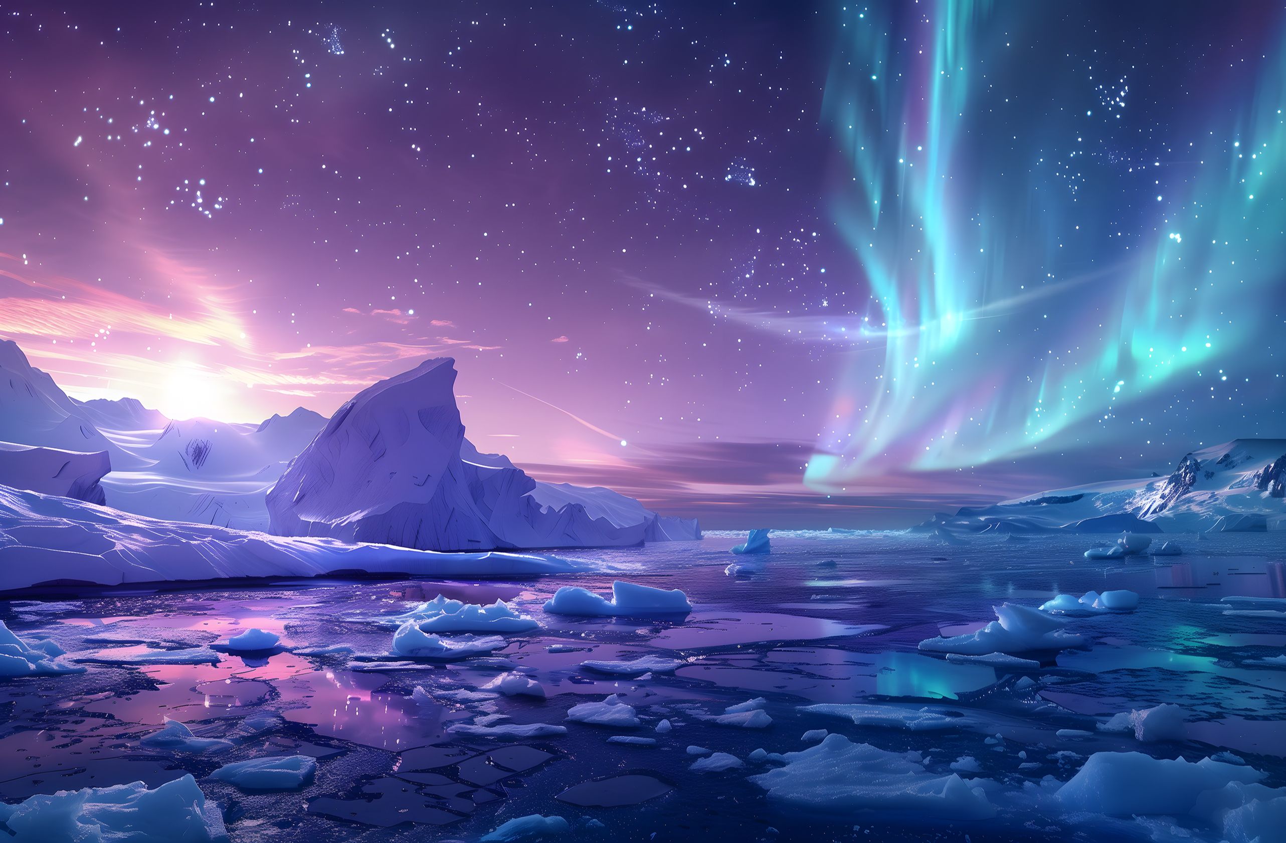 【北极风光】 midjourney可商用壁纸合集