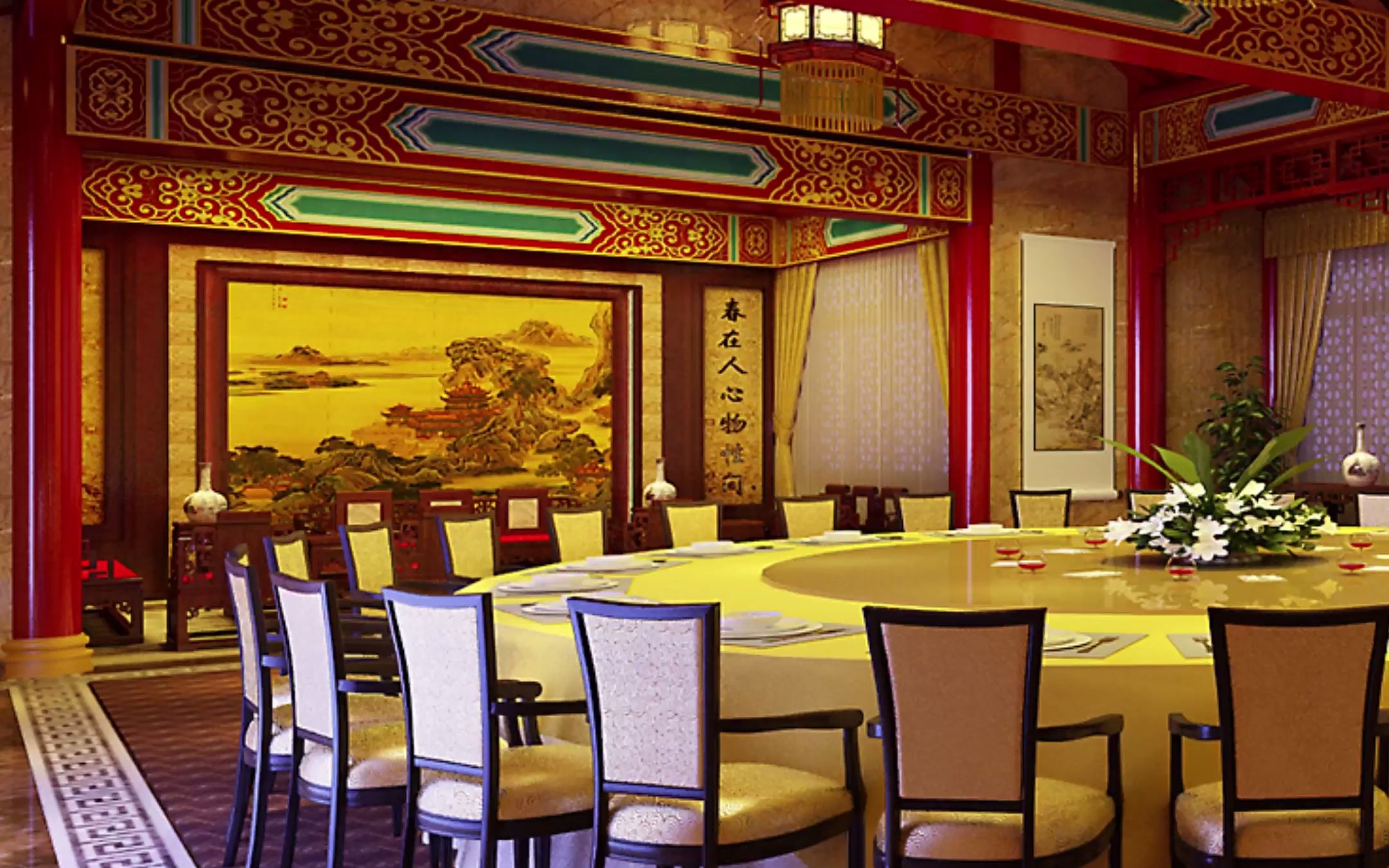 中式公司会所这样装修#中式豪华宴会厅装修推荐#中式豪华接待餐厅整装