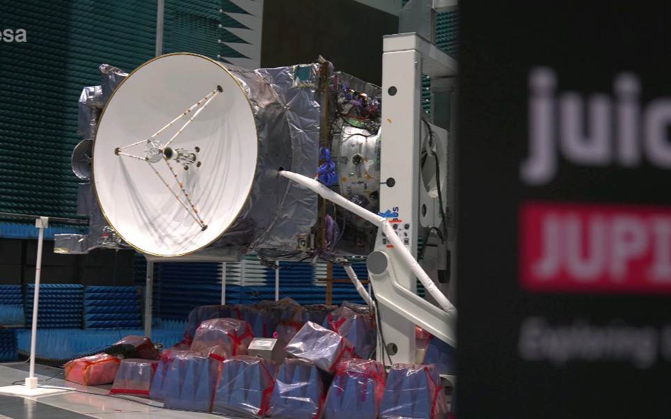 【4k】木星冰月探测器完成总装并准备好进行下一阶段测试_哔哩哔哩