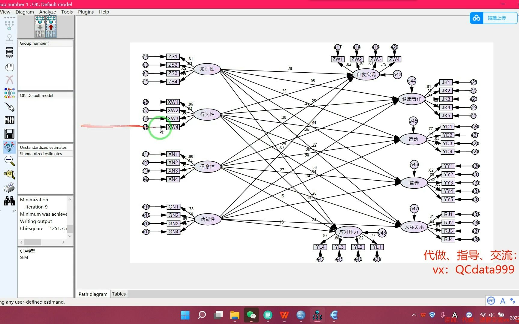 spss+amos问卷数据一个半小时详细讲解结构方程模型实际案例运用，实证分析全 哔哩哔哩