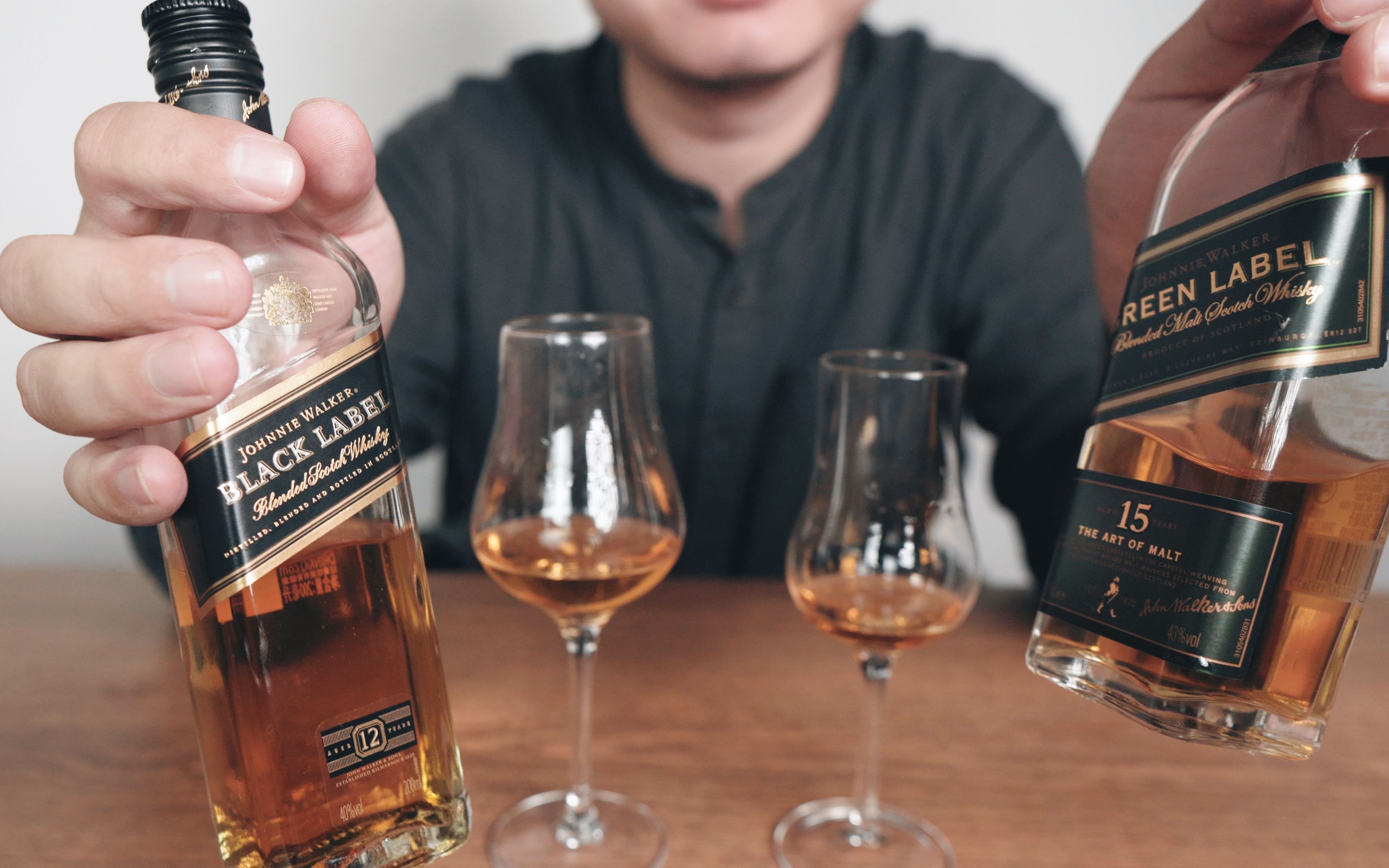 Johnnie Walker黑方&绿方威士忌哔哩哔哩bilibili