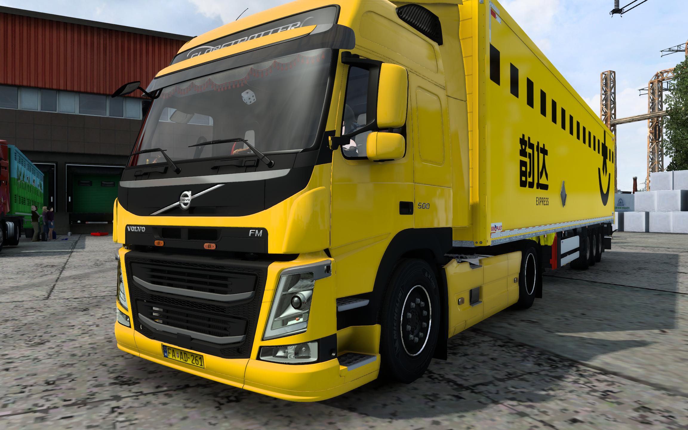 欧洲卡车模拟2-当现实照进游戏,沃尔沃fm韵达快递