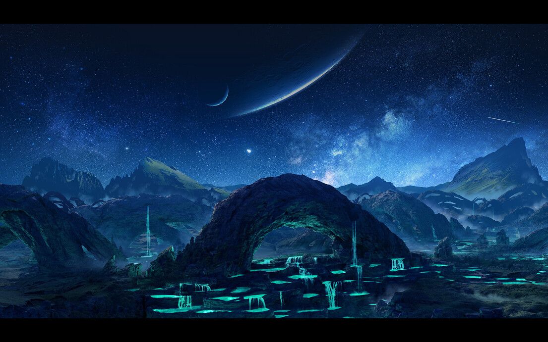 星际迷航 神童 行星场景概念艺术