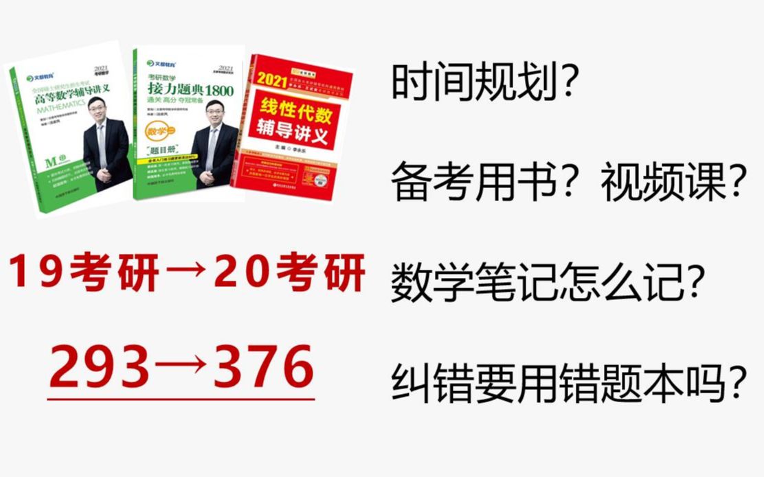 [图]二战考研数学二129经验分享：辅导书推荐＋数学笔记怎么做