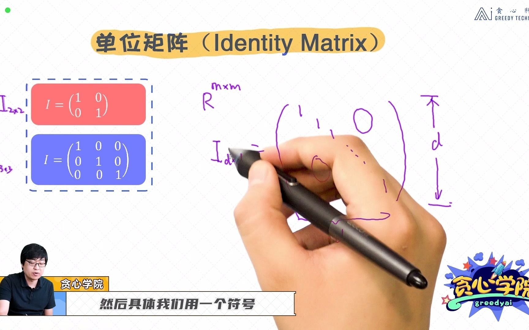 单位矩阵(Identity Matrix)机器学习李文哲AI人工智能培训哔哩哔哩bilibili