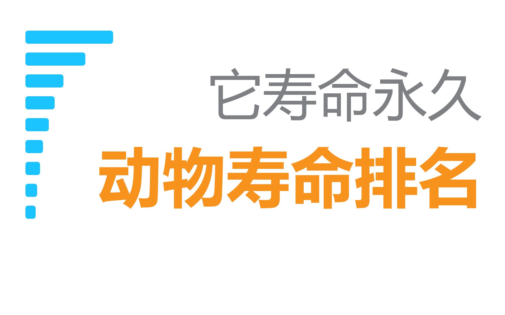 124种动物寿命参考排行榜,有种动物的寿命是永久的,无需抬棺哔哩哔哩bilibili