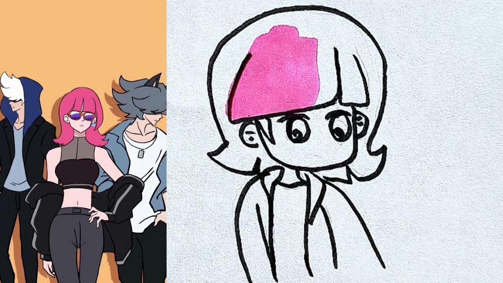 这个气场怎么样?创意简笔画,儿童画