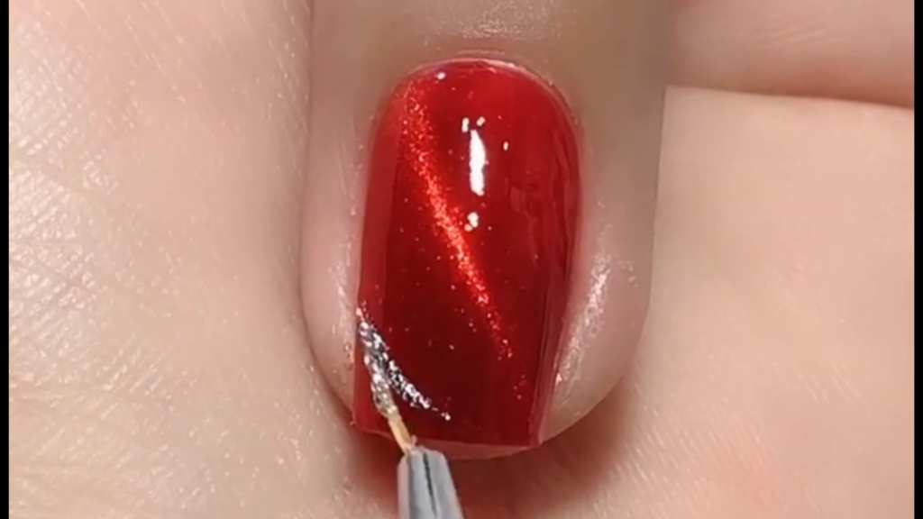 渐变色美甲教程