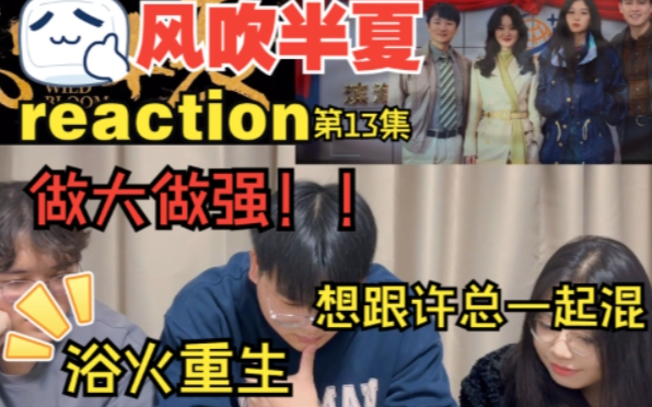 【风吹半夏reaction 第13集 下】直男第一次看:半夏公司浴火重生 款姐新目标拿下钢厂哔哩哔哩bilibili