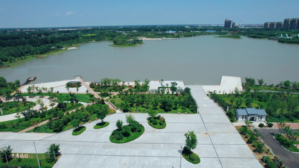 河南新乡平原湖公园(二期)美丽景色