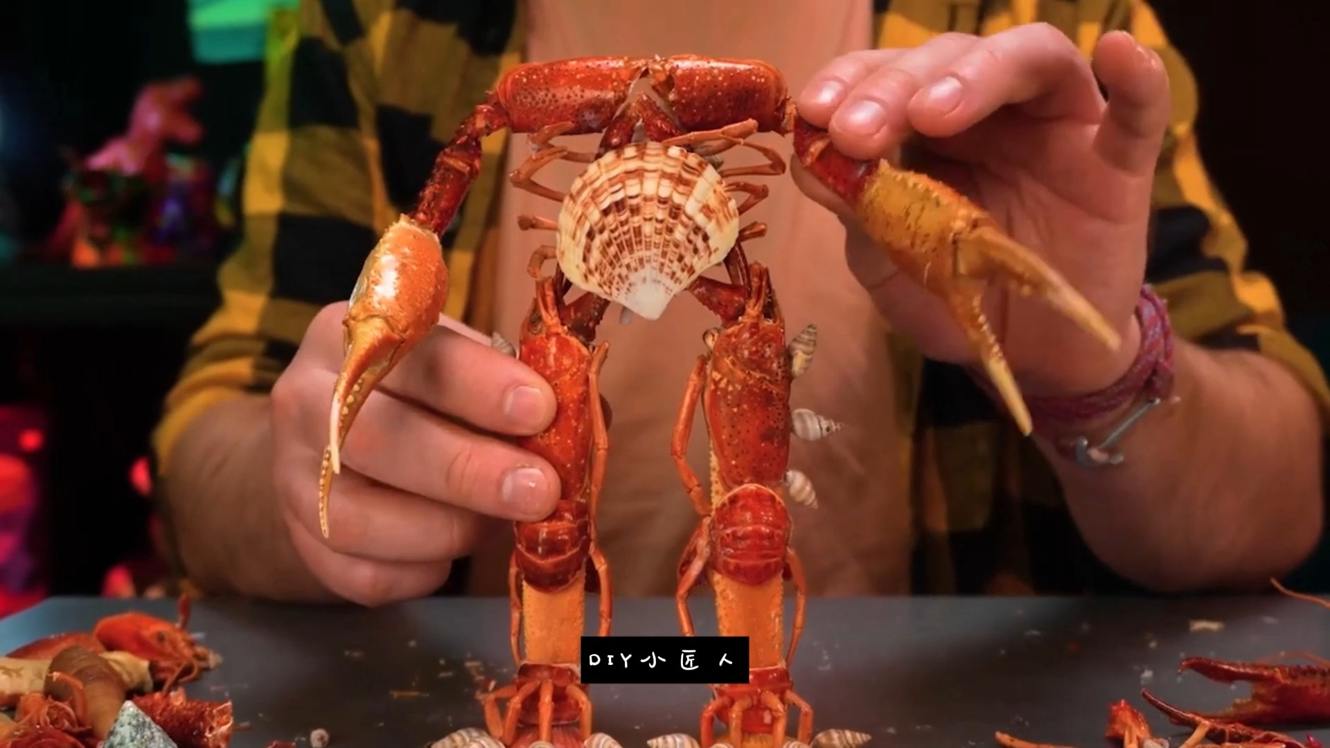 diy手工,龙虾人vs汽车人 #手工diy #手工制作