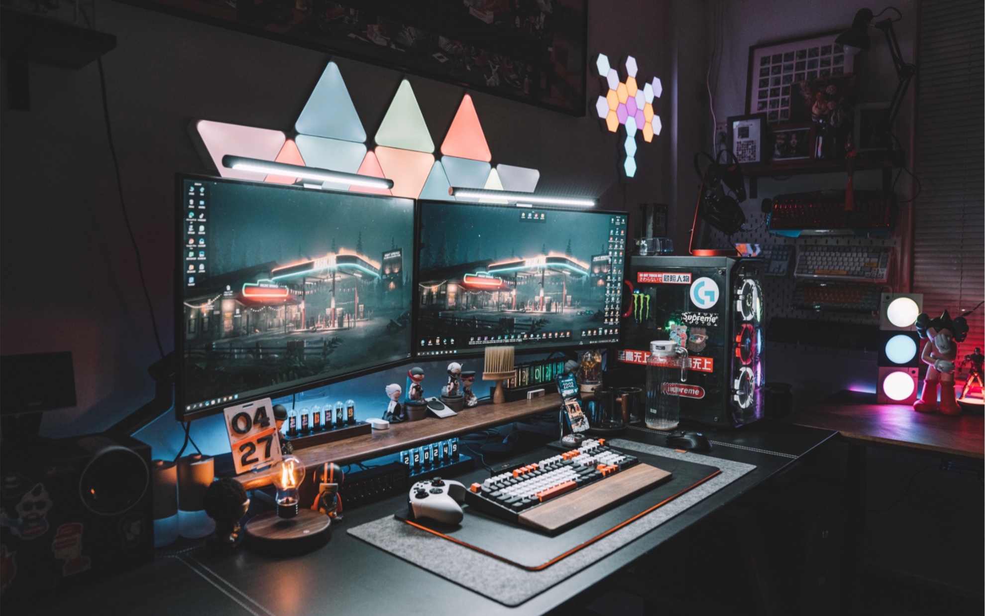 6平米"电竞房rgb拉满"进入游戏模式