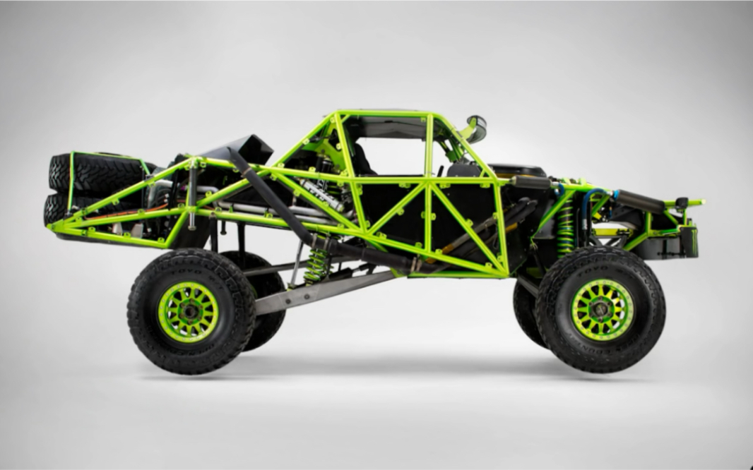 自制后直桥短卡-rc奖杯卡车-nsp-1项目车架/防滚架展示