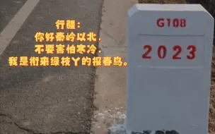 下载视频: 行疆：呼叫北方，呼叫，我是你的报春鸟！