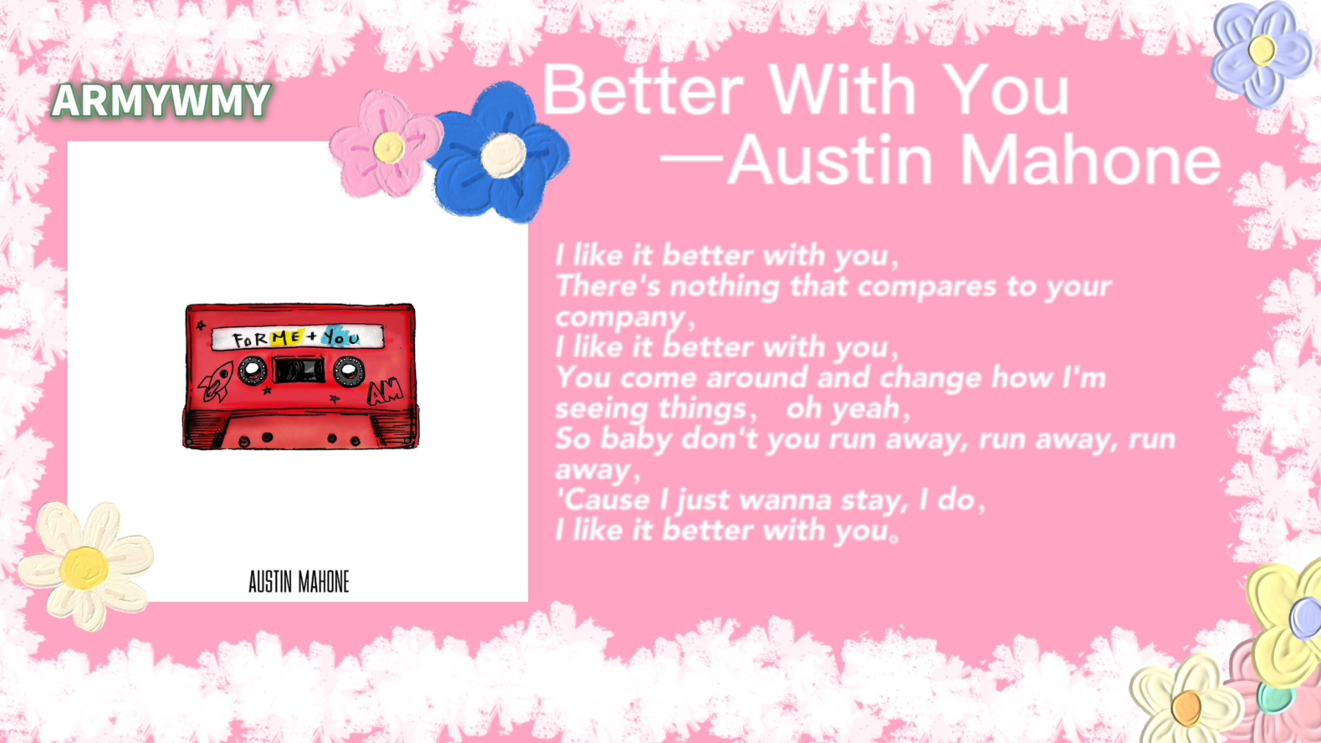 [图]『日推歌单』Better With You —Austin Mahone