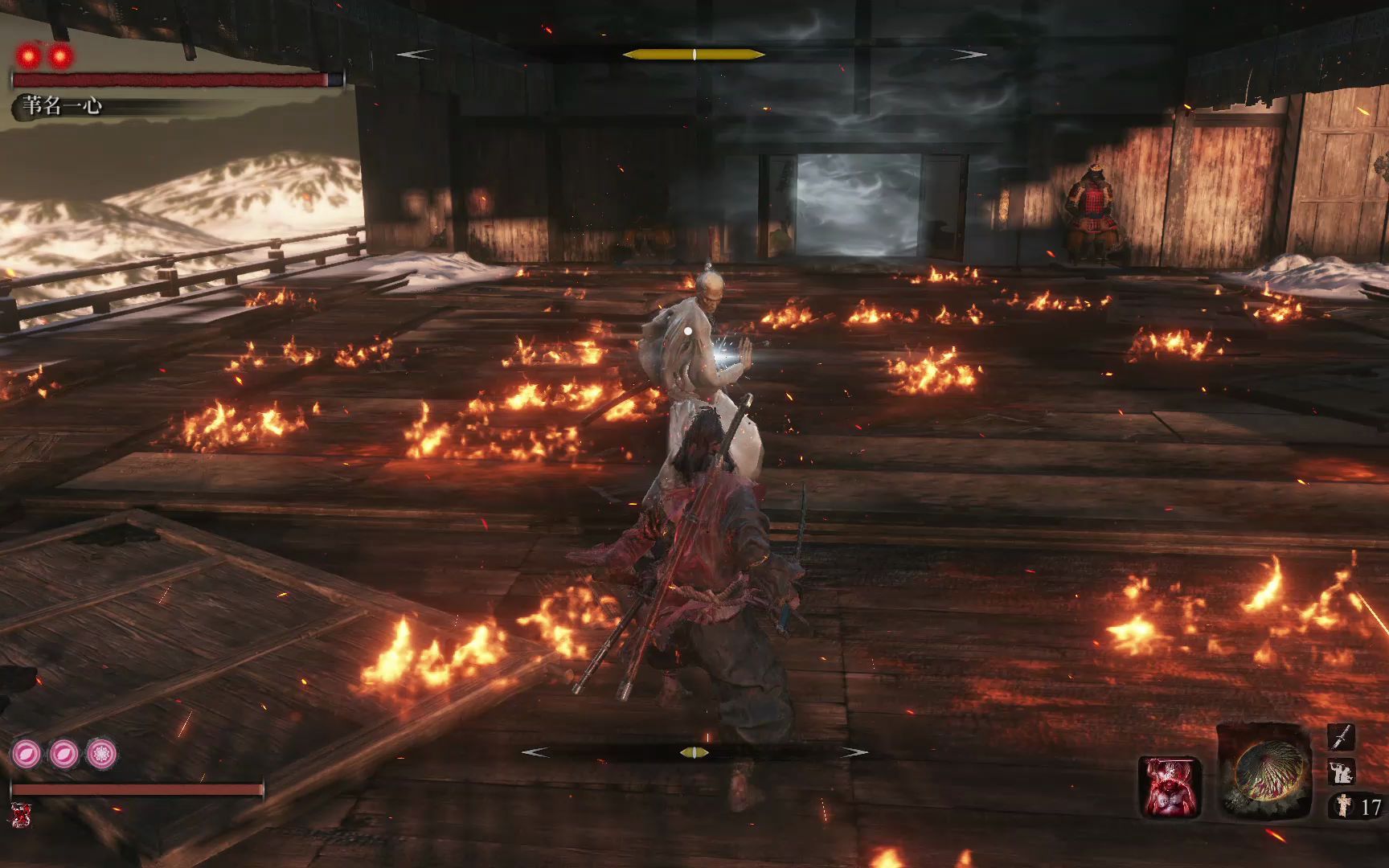 只狼这个老头最好打了用拜年剑法无伤逃课老年一心