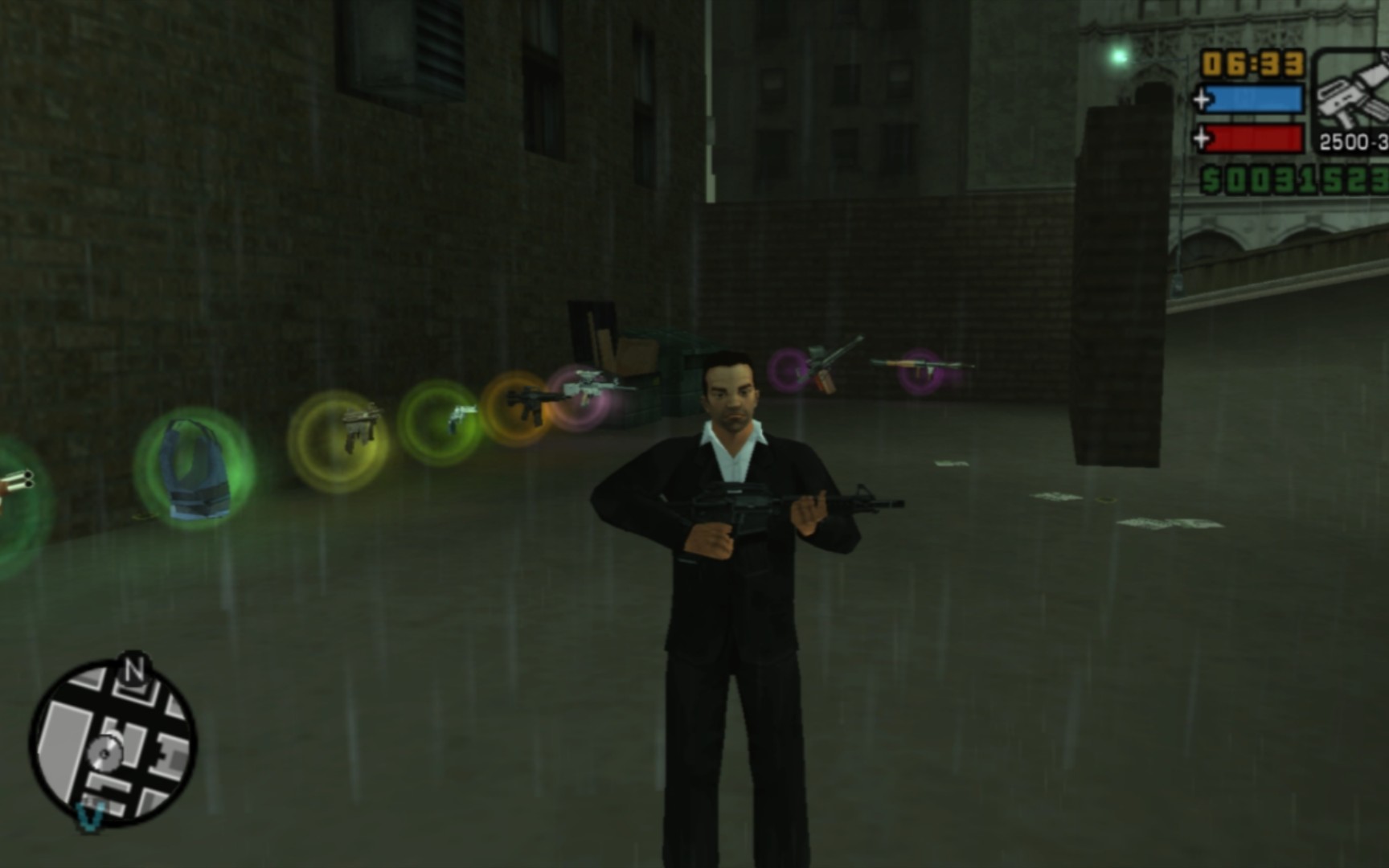 [b站首发] 【gta lcs:ps2德版】 极限初始存档展示 完成度40%