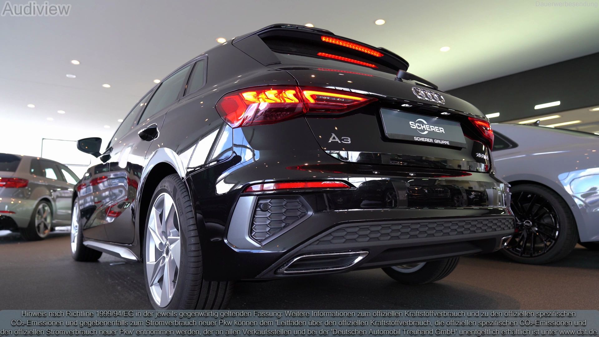 全新奥迪a3 两厢sline 35 tdi 声浪和外观