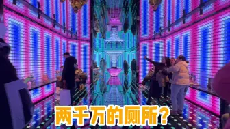 Download Video: 2000万的厕所！什么样？感受一下南京德基广场的豪华厕所!眩晕了