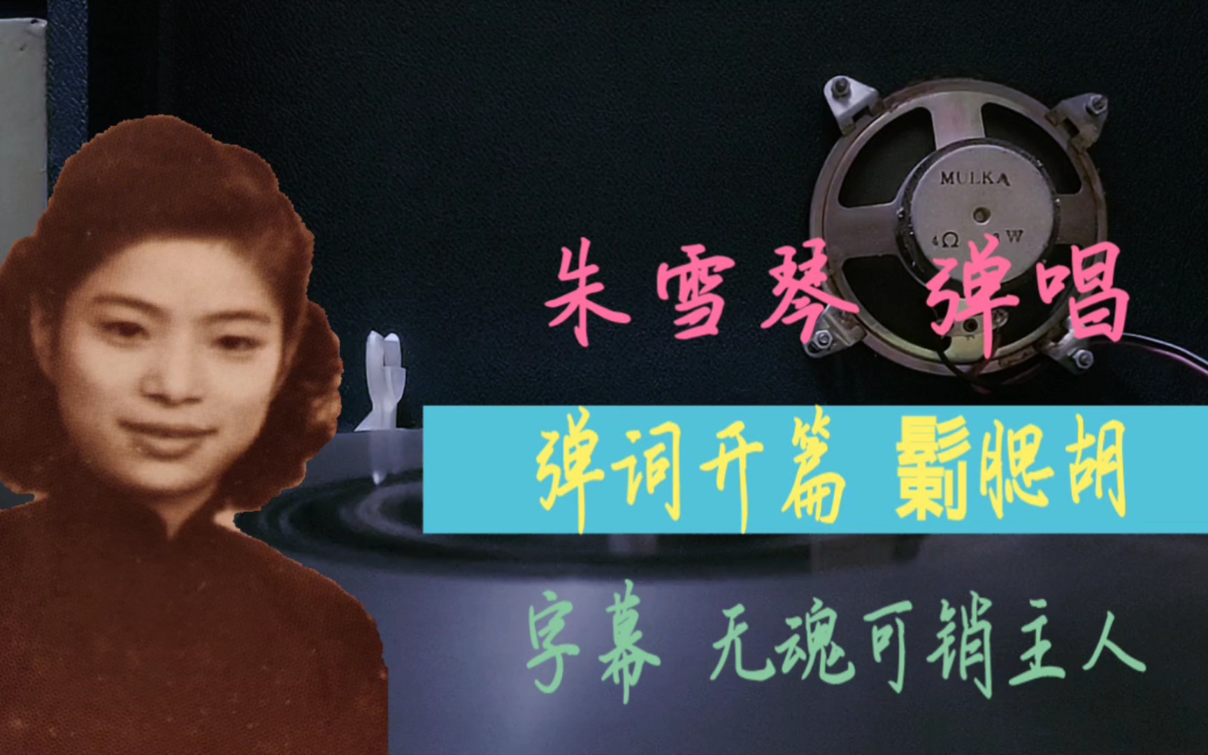 评弹★朱雪琴 弹词开篇《鬎腮胡》 郭彬卿伴奏