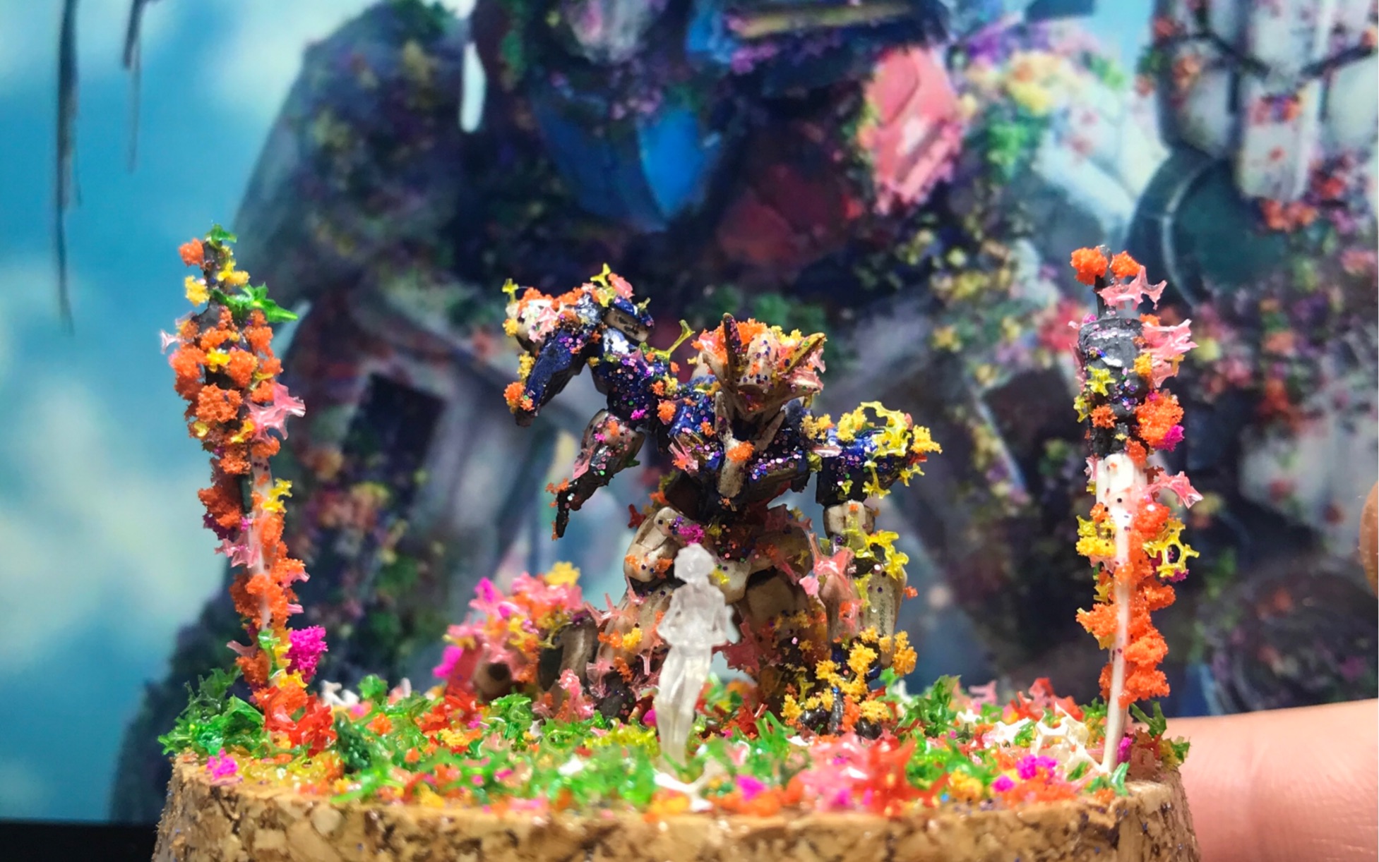 gc盒蛋 1:400比例 高达00花海场景_哔哩哔哩 (゜-゜)つロ 干杯~-bili