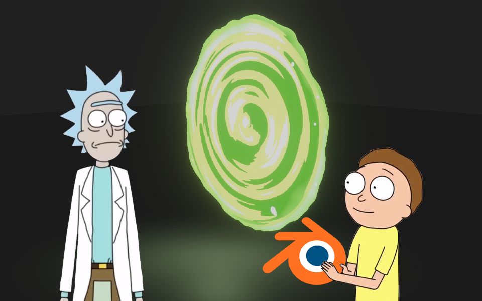 blender28rickandmorty传送门特效