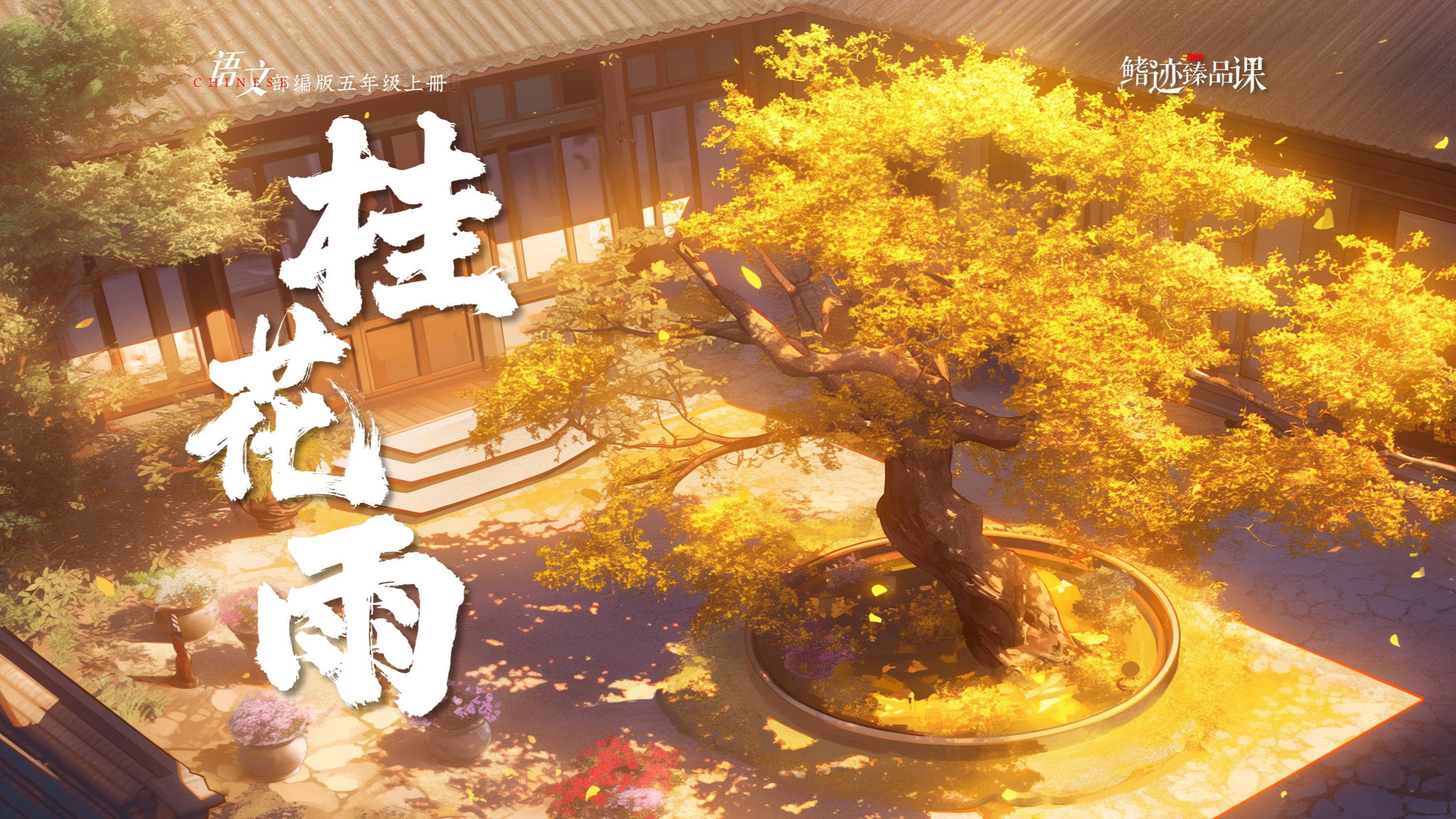 五上《桂花雨》课件,秋意浓,桂花香