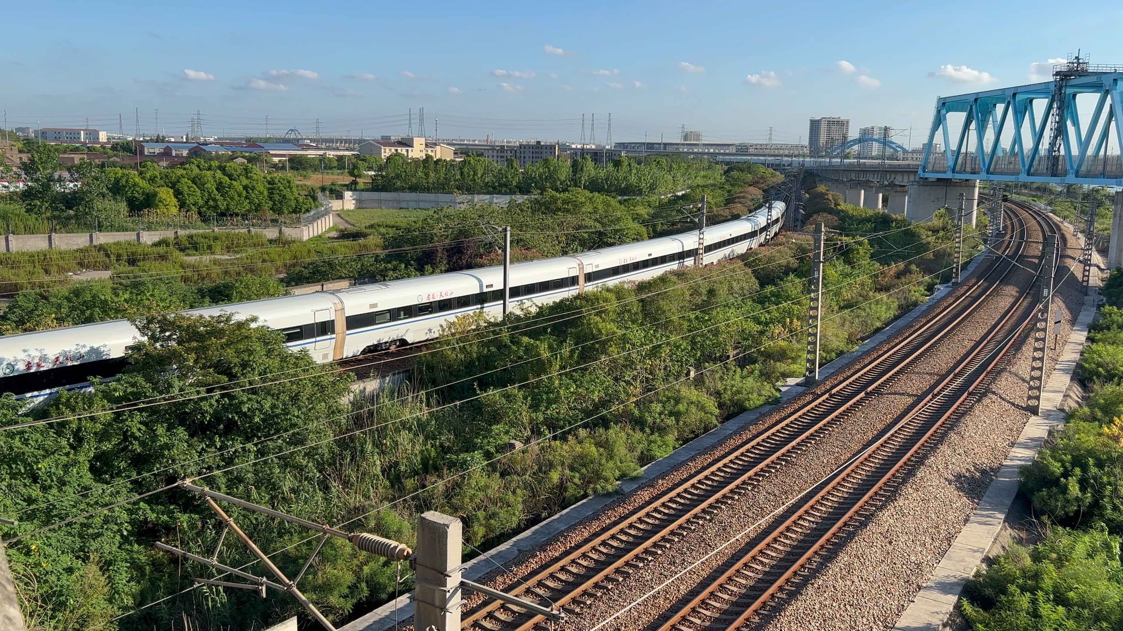 【国铁·4k】疯地铁crh380d南翔动车所出库