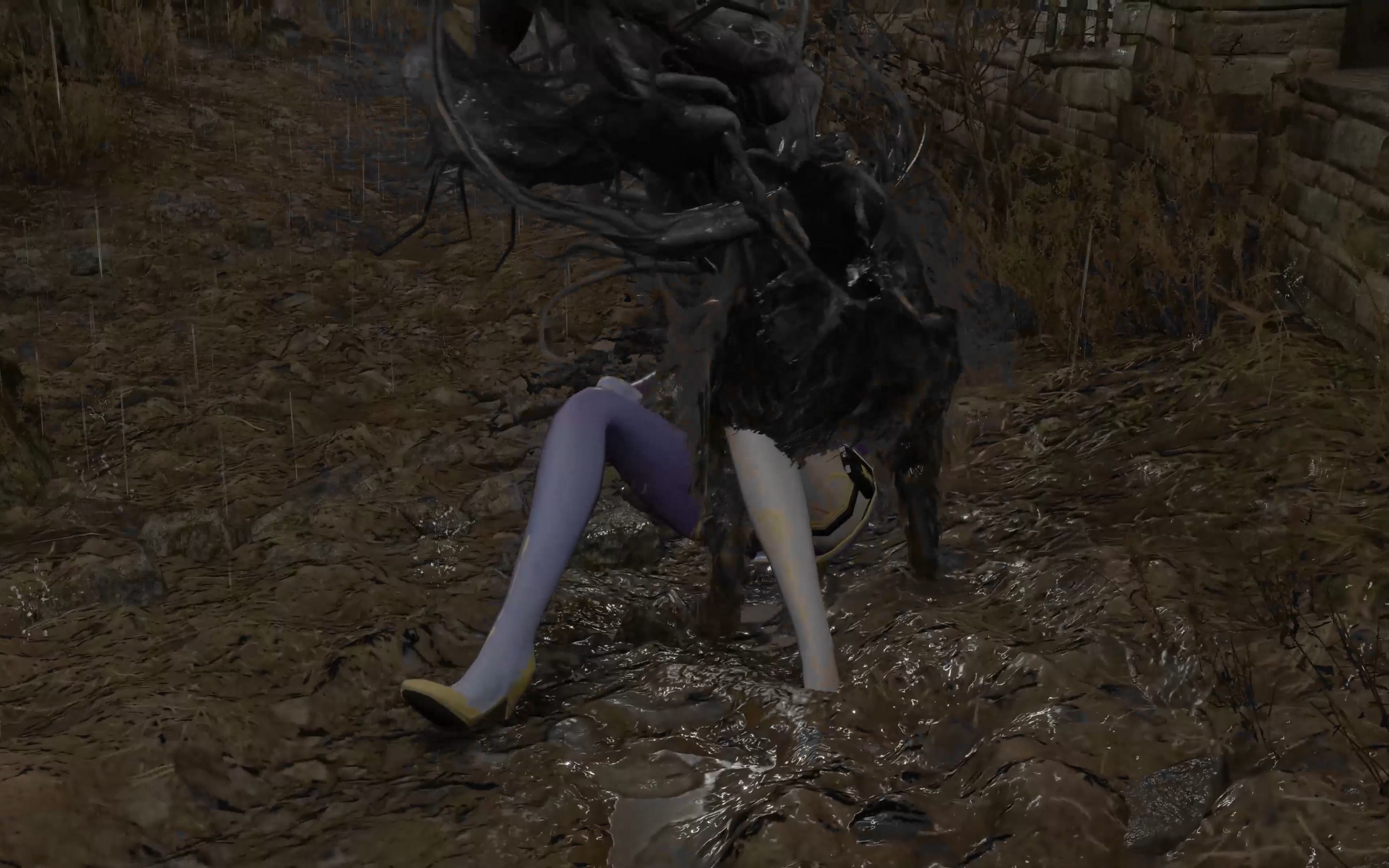 【生化危机4重制版】星宫云悠悠被爆虫狗啃食