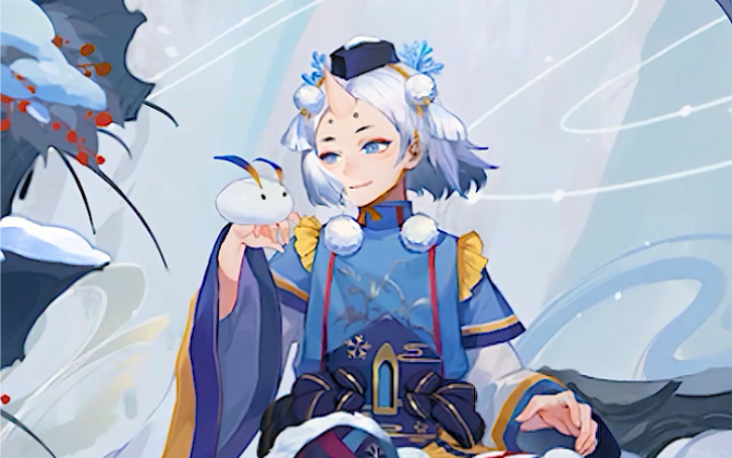 【百闻牌】雪童子雪国之子点触动画_哔哩哔哩bilibili_阴阳师:百闻牌