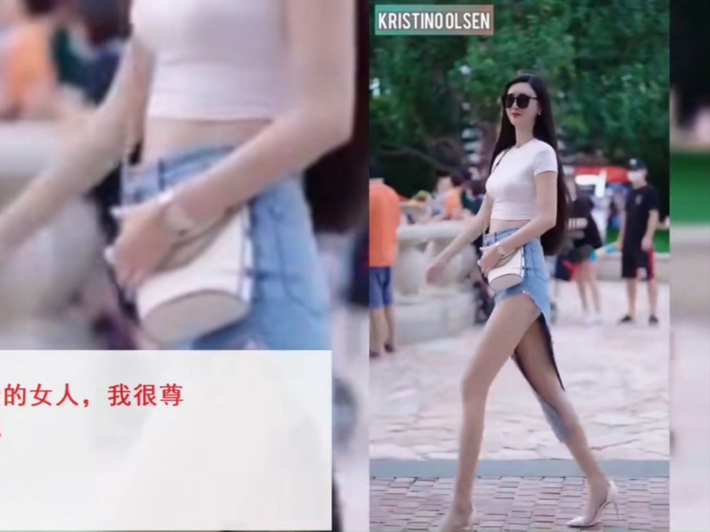 油管看中国街头时尚美女,外国网友:这是神话里的女神吧!哔哩哔哩bilibili