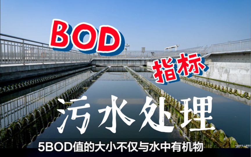 污水处理常用指标BOD哔哩哔哩bilibili