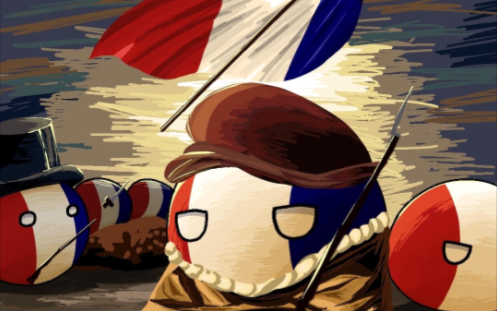 法国历史波兰球图片