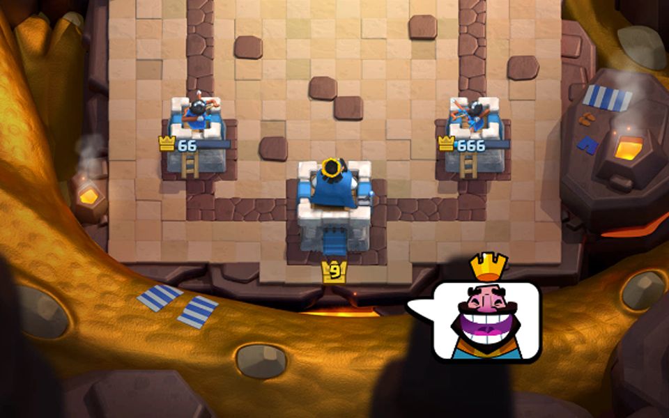 皇室战争俩公主塔都觉得很6