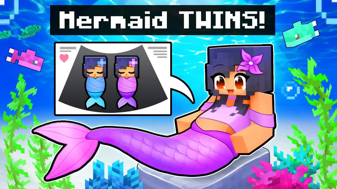 【Aphmau】我在《我的世界》中怀上了双胞胎美人鱼!哔哩哔哩bilibili