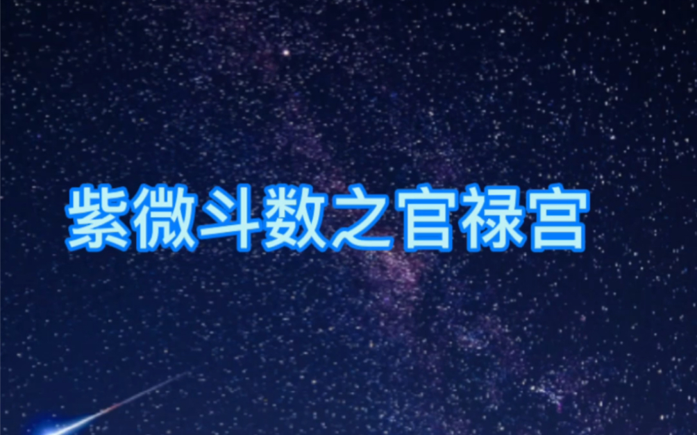 紫微斗数十二宫之官禄宫哔哩哔哩bilibili