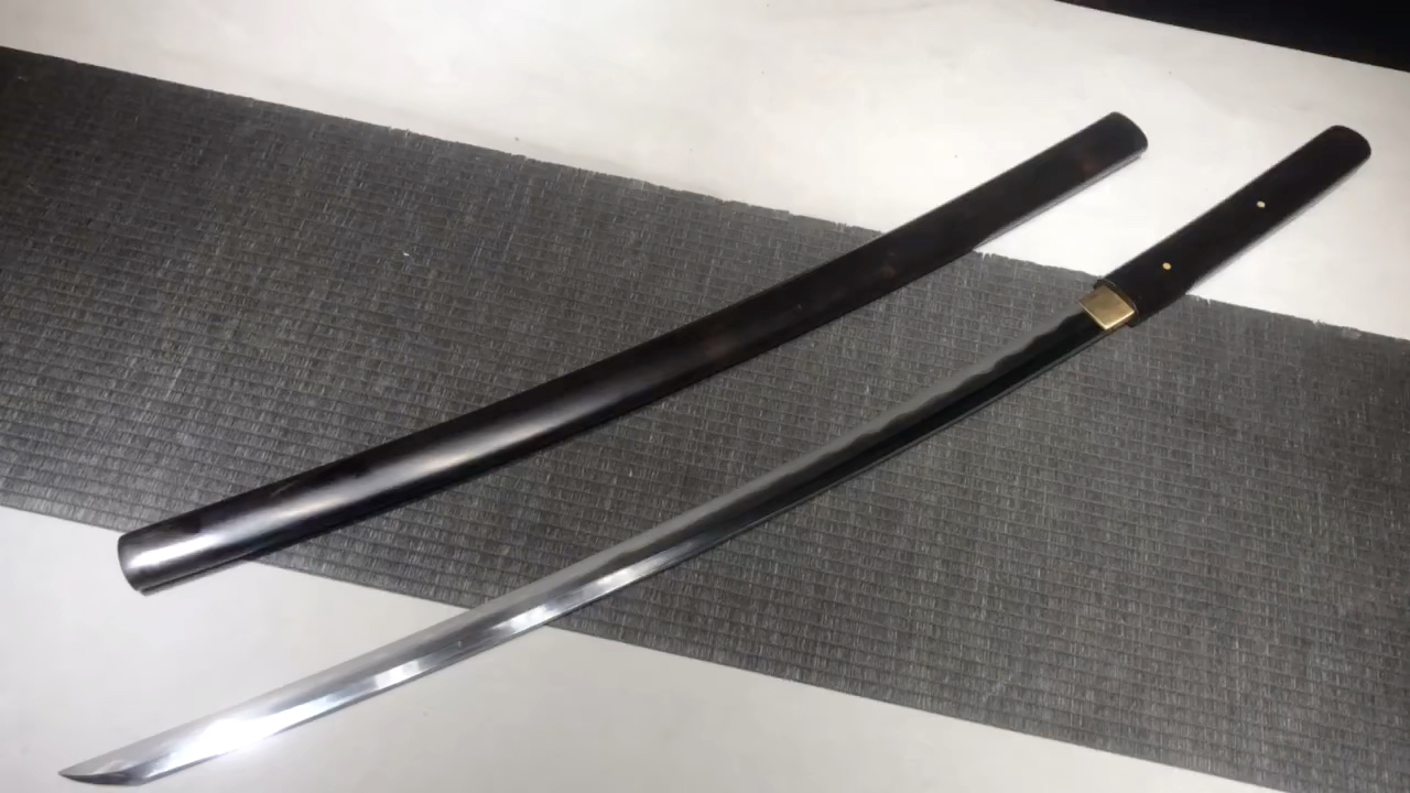 逆刃居合刀黑檀木三色研