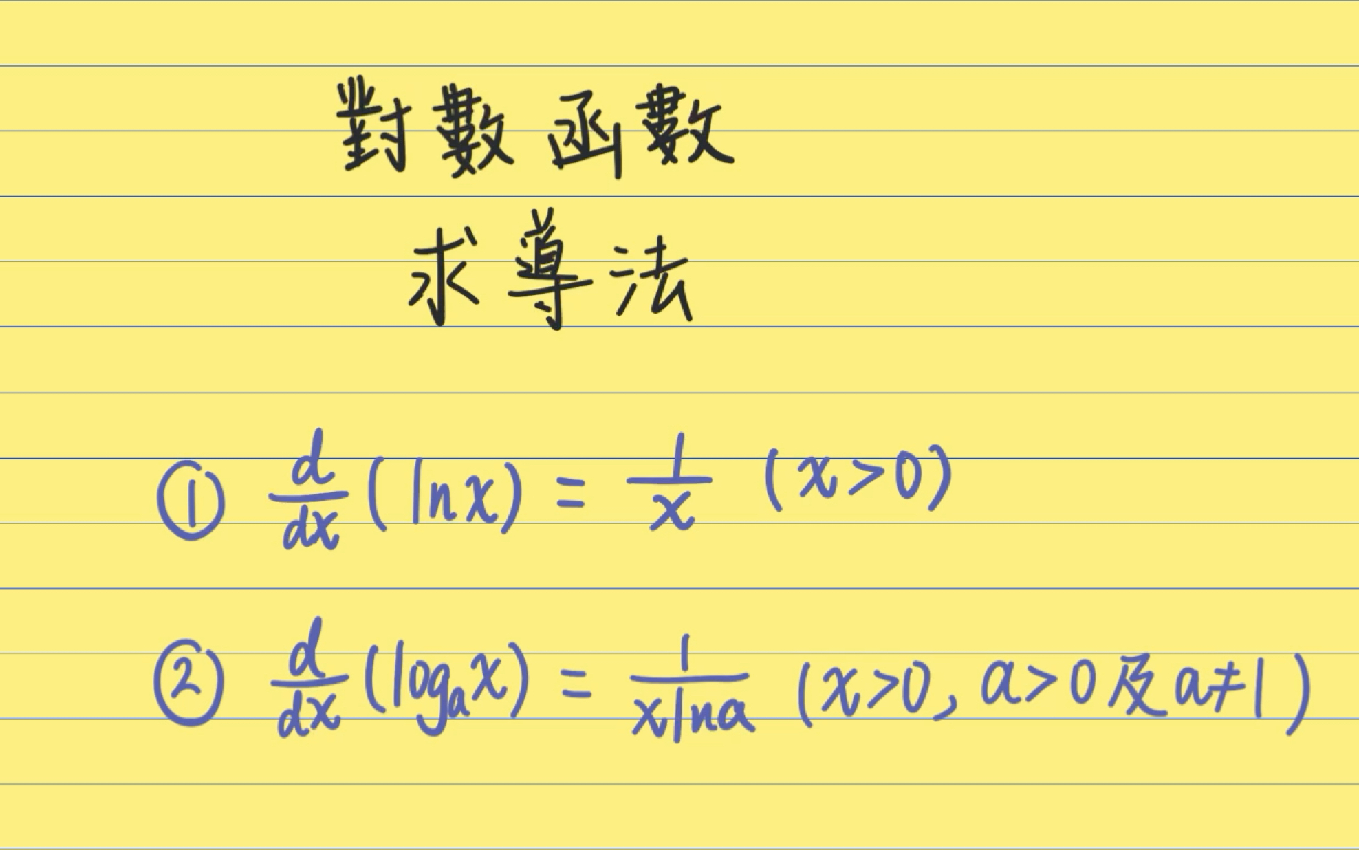 #M1# 对数函数求导法 ln及log:微分练习之 对数函数求导法 利用Chain rule链式法则和log的性质 换底公式哔哩哔哩bilibili