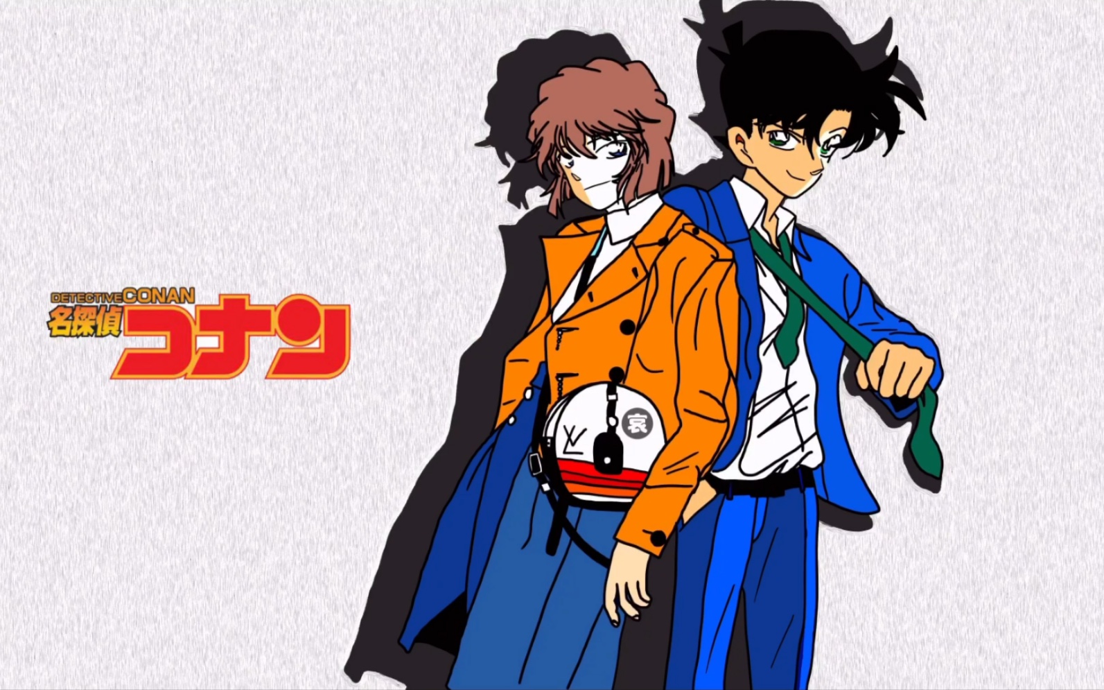 活动作品板绘宫野志保与工藤新一