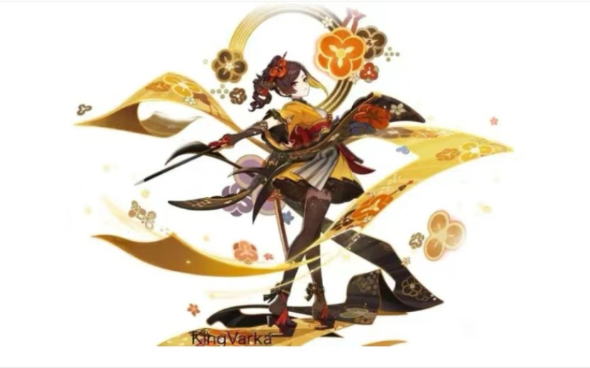 原神千织抽卡立绘和专武信息