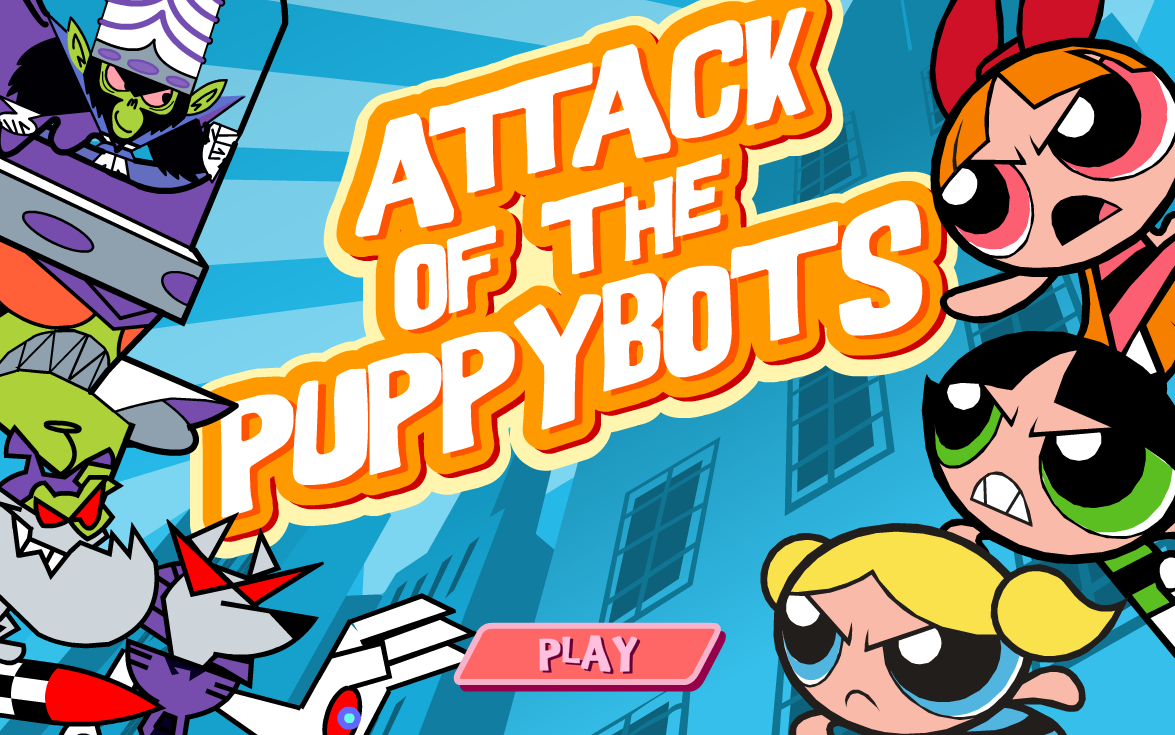 【童年回忆】飞天小女警游戏Attack of the puppybots通关流程童年回忆