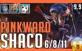 PinkWard  Shaco vs. Trundle Jungle  Patch 9.9 NA Ranked | RARE哔哩哔哩bilibili