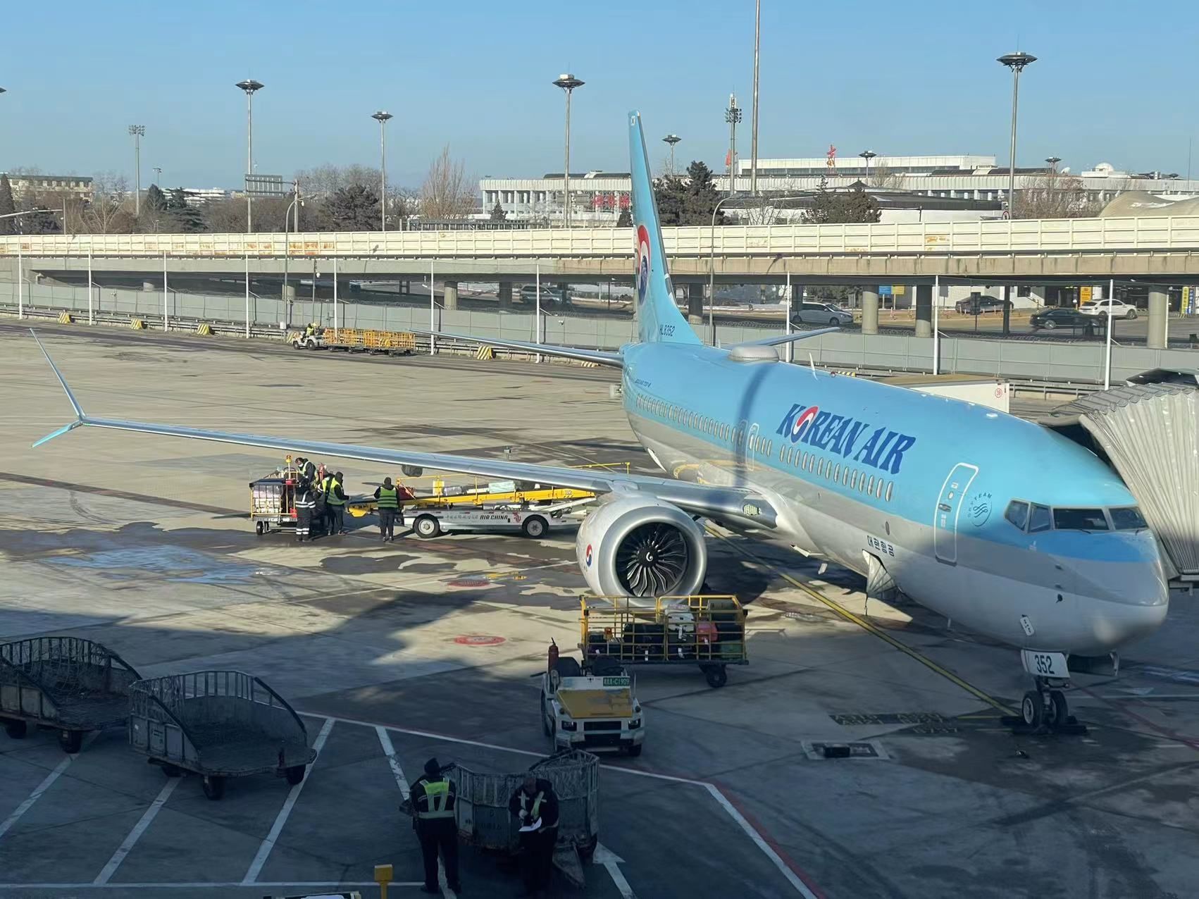 【飞行纪录】ke859 (hl8352) 大韩航空 波音b737-max8 北京首都(pek)